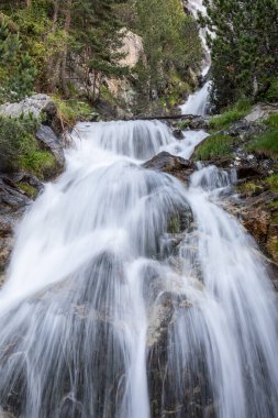 Cascadas de Argualas, Panticosa, Pyrenean sıradağları, Huesca, İspanya