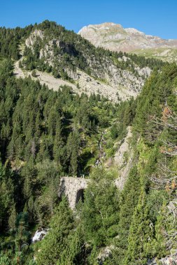 Argualas tepesine çık, Pyrenean sıradağları, Huesca, İspanya