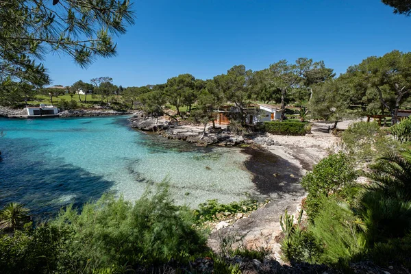 Cala Mitjana Felanitx Mallorca Baleár Szigetek Spanyolország — Stock Fotó