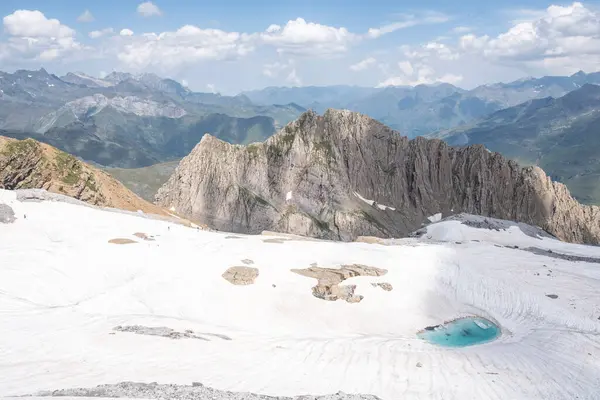 Aufstiegsroute Zum Taillon 3144 Meter Französische Pyrenäen Frankreich — Stockfoto