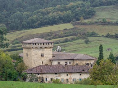 Conjunto Monumental de Ayala, Quejana, Alava, Pais Vasco, İspanya