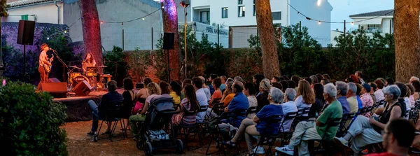 Anna Andreu Koncercie Mida Lluna Vers Festival Binissalem Majorka Baleary — Zdjęcie stockowe