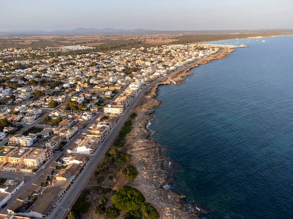 Rapita Küsten Und Urlaubsort Campos Mallorca Balearen Spanien — Stockfoto