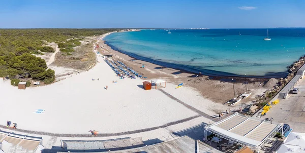 Rapita Beach Airal View Campos Majorca Balearic Islands スペイン — ストック写真