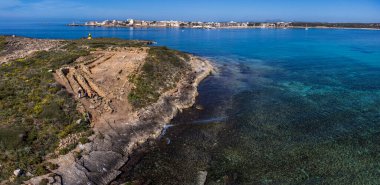 Na Guardis adası, Fenik yerleşimi, İsa 'dan 4. yüzyıl, ses Salines, Mallorca, Balear Adaları, İspanya