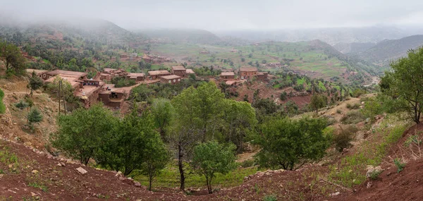 Typical Agricultural Mountain Landscape Ait Blal Azilal Province Atlas Mountain — Foto de Stock