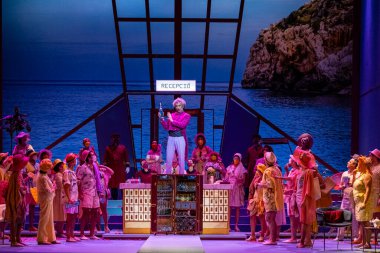 L 'elisir d' amore Operası, Donizetti, Tiyatro Müdürü, Palma, Mayorka, Balearic Adaları, İspanya