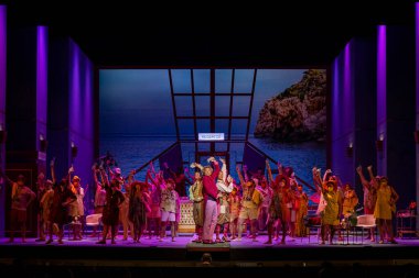 L 'elisir d' amore Operası, Donizetti, Tiyatro Müdürü, Palma, Mayorka, Balearic Adaları, İspanya