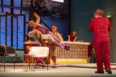 L 'elisir d' amore Operası, Donizetti, Tiyatro Müdürü, Palma, Mayorka, Balearic Adaları, İspanya