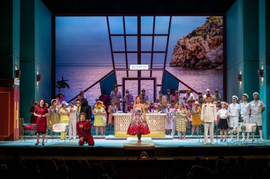 L 'elisir d' amore Operası, Donizetti, Tiyatro Müdürü, Palma, Mayorka, Balearic Adaları, İspanya