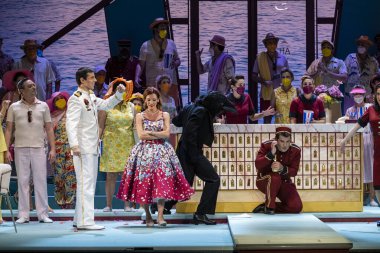 L 'elisir d' amore Operası, Donizetti, Tiyatro Müdürü, Palma, Mayorka, Balearic Adaları, İspanya