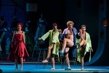 L 'elisir d' amore Operası, Donizetti, Tiyatro Müdürü, Palma, Mayorka, Balearic Adaları, İspanya