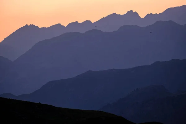 Erstes Licht Morgen Vor Midi Ossau Gentau See Ayous Seen — Stockfoto