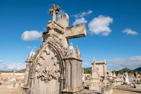 Cemitério Llucmajor Maiorca Ilhas Baleares Espanha — Fotografia de Stock