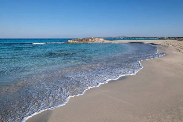 Strand Van Llevant Formentera Pitiusas Eilanden Balearen Spanje — Stockfoto