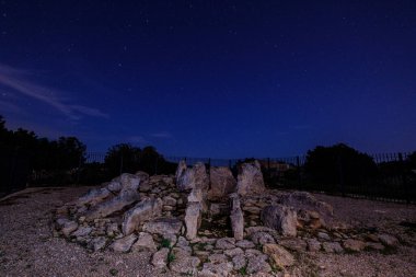 Ca na Costa Megalithic Sepulcher, Parque Natural de ses Salines de Ibiza y Formentera, Formentera, Pitiusas Adaları, Balear Community, İspanya