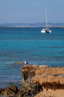 Es Cavall den Borras plajları, Formentera, Pitiusas Adaları, Balear Community, İspanya