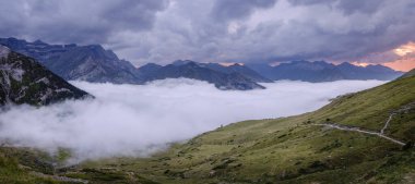 Espuguettes 'ten Gavarnie Sirki, Pireneler Ulusal Parkı, Hautes-Pyrenees, Fransa