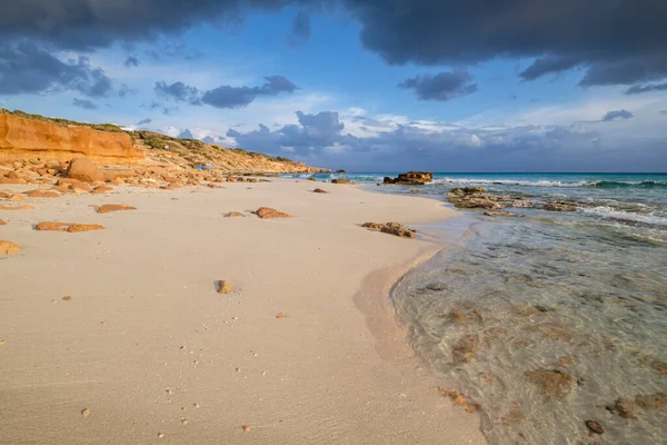 Strand Van Migjorn Copinyar Formentera Pitiusas Eilanden Balearen Spanje — Stockfoto