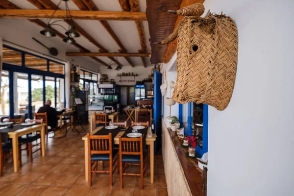 Ресторан Figuera Mola Formentera Острова Питиусас Балеарическая Община Испания — стоковое фото