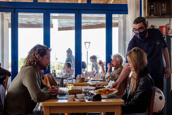 Restaurangen Figuera Mola Formentera Pitiusasöarna Balearerna Spanien — Stockfoto