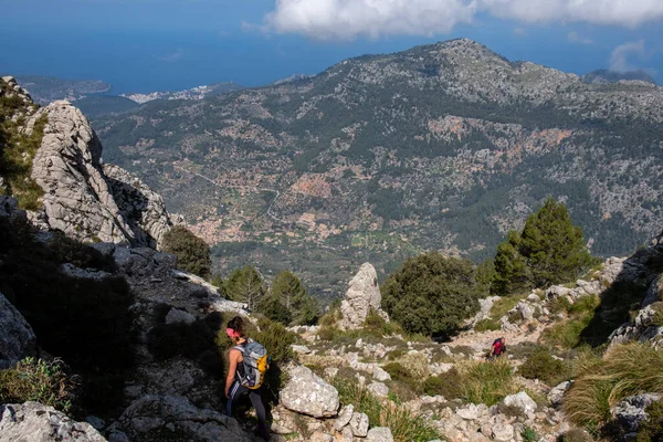 Ascendente Portell Costa Fornalutx Maiorca Isole Baleari Spagna — Foto Stock