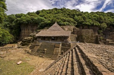 Aztec temple of Malinalco(s.XV).Malinalco. State of Morelos .Mexico.