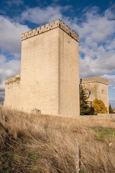 Castle Ampudia 13Th Century Gothic Architecture Province Palencia Spain — Stock Photo, Image