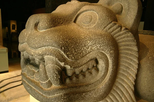 Ocelotl Cuauhxicalli Museo Nacional Antropológia Estado Mexico Egyesült Államok Mexikó — Stock Fotó