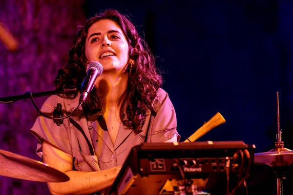 Marina Arrufat Anna Andreu Dalam Konser Mida Festival Lluna Vers — Stok Foto