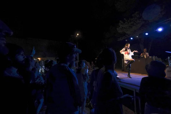 Koncert Queralt Lahoz Festiwal Lluna Vers Sant Joan Majorka Baleary — Zdjęcie stockowe