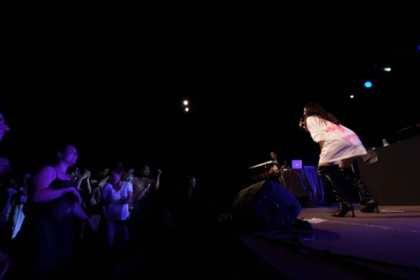 ケヤルト ラホス コンサート Lluna Vers Festival Sant Joan Majorca Balearic — ストック写真