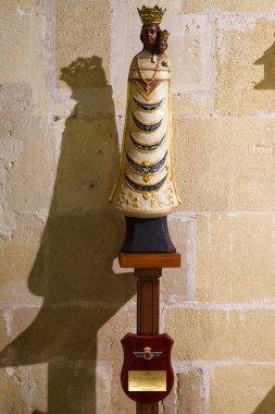 Our Lady of Loreto, patron saint of the air force, Monastery Church of Santa Margarita, center of history and military culture of the balearics, Palma, Majorca, Balearic Islands, Spain
