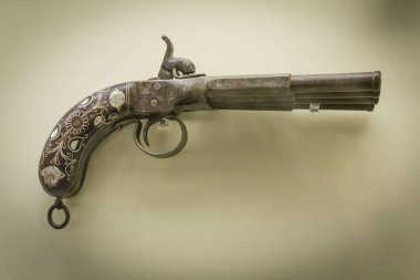 piston silahı, İngiltere, San Carlos Kalesi, 17. yüzyıl, Palma, Mallorca, İspanya