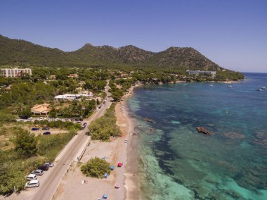 Playa de Es Ribell, Cala sa Marjal, Costa de los Pinos, Son Servera, Mallorca, Balear Adaları, İspanya