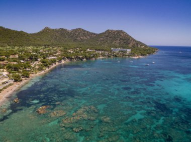Playa de Es Ribell, Cala sa Marjal, Costa de los Pinos, Son Servera, Mallorca, Balear Adaları, İspanya