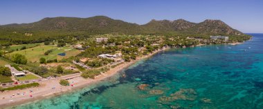 Playa de Es Ribell, Cala sa Marjal, Costa de los Pinos, Son Servera, Mallorca, Balear Adaları, İspanya