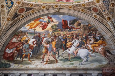 Papa Leo ve Attil 'in buluşması.