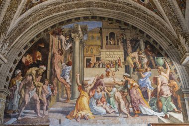 Borgo yangınından bir fresk.,