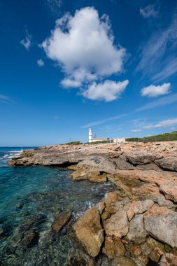 Cape Salines Deniz Feneri, Santanyi, Mallorca, İspanya