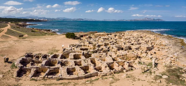 stock image Necropolis Punta dels Fenicis, Son Real, Santa Margalida municipality, Alcudia Bay, Majorca, Spain