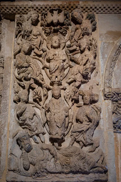 Relief Avec Généalogie Christ Arbre Jese Xii Siècle Cloître Santo — Photo