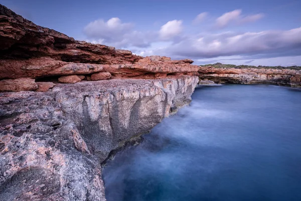 S 'Stalella uçurumları, Llucmajor, Mallorca, Balearic Adaları, İspanya