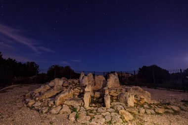 Ca na Costa Megalithic Sepulcher, Parque Natural de ses Salines de Ibiza y Formentera, Formentera, Pitiusas Adaları, Balear Community, İspanya
