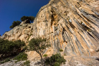 Doğal duvarlar, Alaro Kalesi, 14. yüzyıl, Mallorca, Balearic Adaları, İspanya