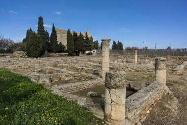 Theather, Roma şehri Pollentia, Cumhuriyetçi çağ, MÖ 123, Quintus Caecilius Metellus, Alcudia, Mallorca, Balearic adaları, İspanya