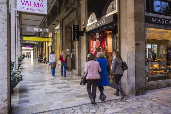 Avenida Jaime III alışveriş caddesi, Palma, Mallorca, Balear adaları, İspanya