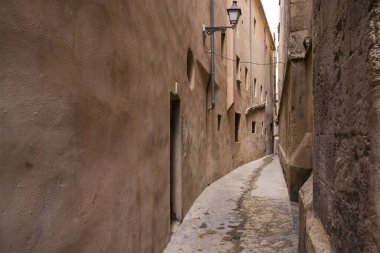 Carrer Estret de Sant Jaume, Callejon del centro historico, Palma, Mallorca, Balear Adaları, İspanya, Avrupa
