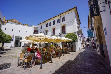 Terraza de restaurant, Cordoba, Endülüs, İspanya