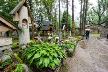 Eski mezarlık, Stary cmentarz-, Zakopane, Küçük Polonya Voyvoda, Karpatya Dağları, Polonya